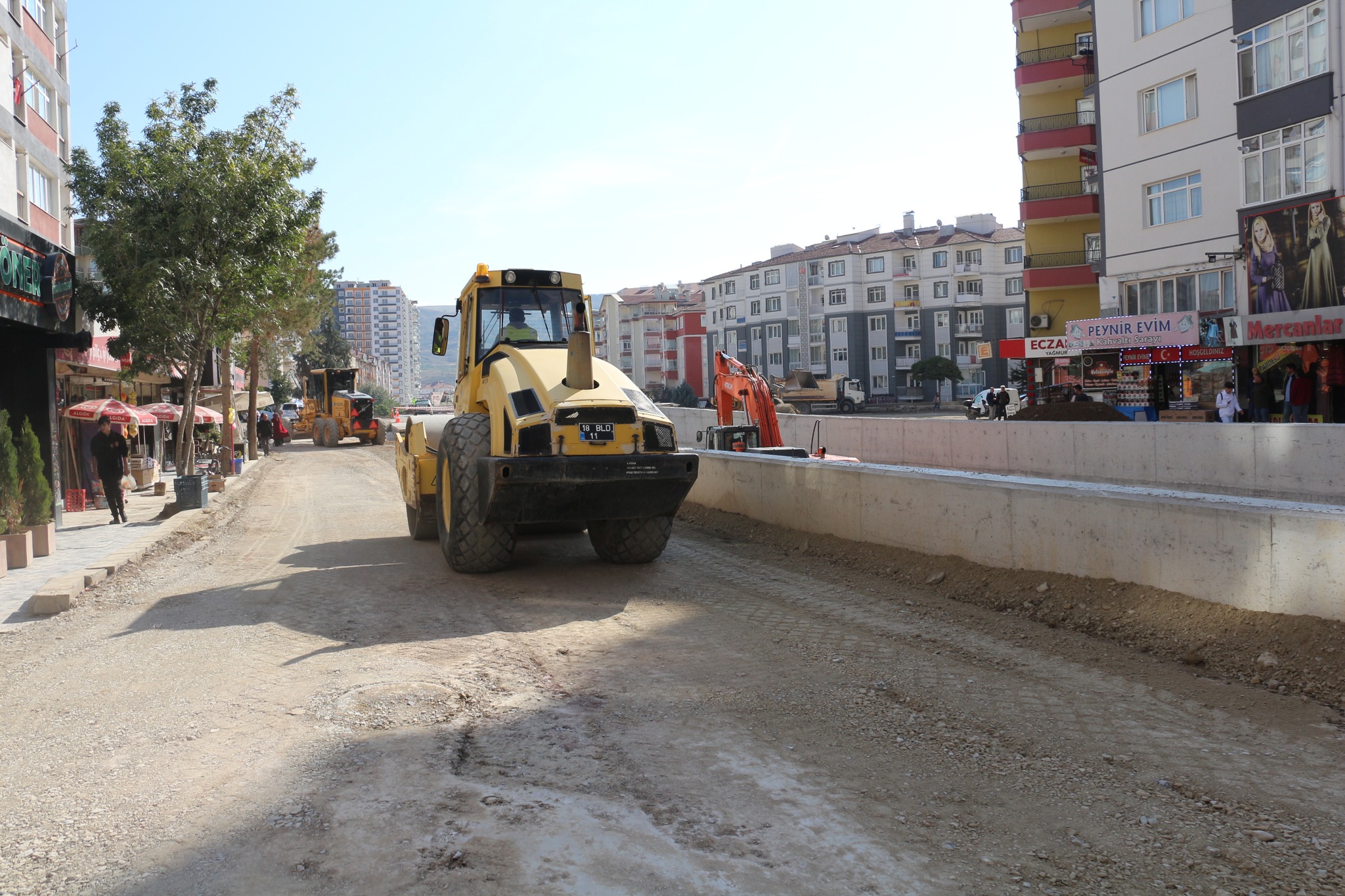 Kucaklama taşındaki yol, Şentop için hazırlandı.