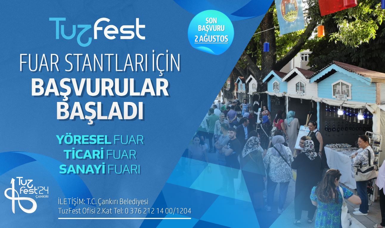TUZFEST’te stant açmak isteyenler dikkat! Başvurular başladı