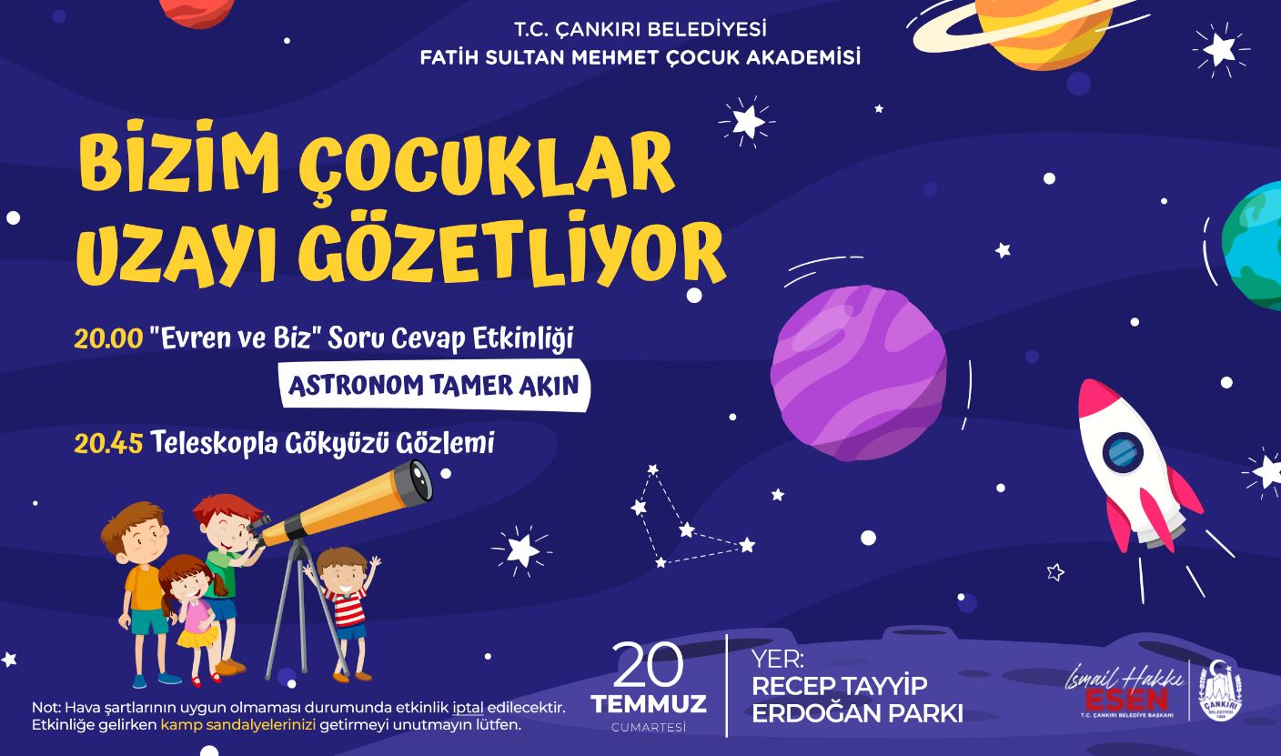 Çocuklar uzayı gözlemleyecek